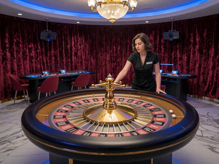 Live Dealer Roulette Tisch im SlotLounge Live Casino mit HD Stream